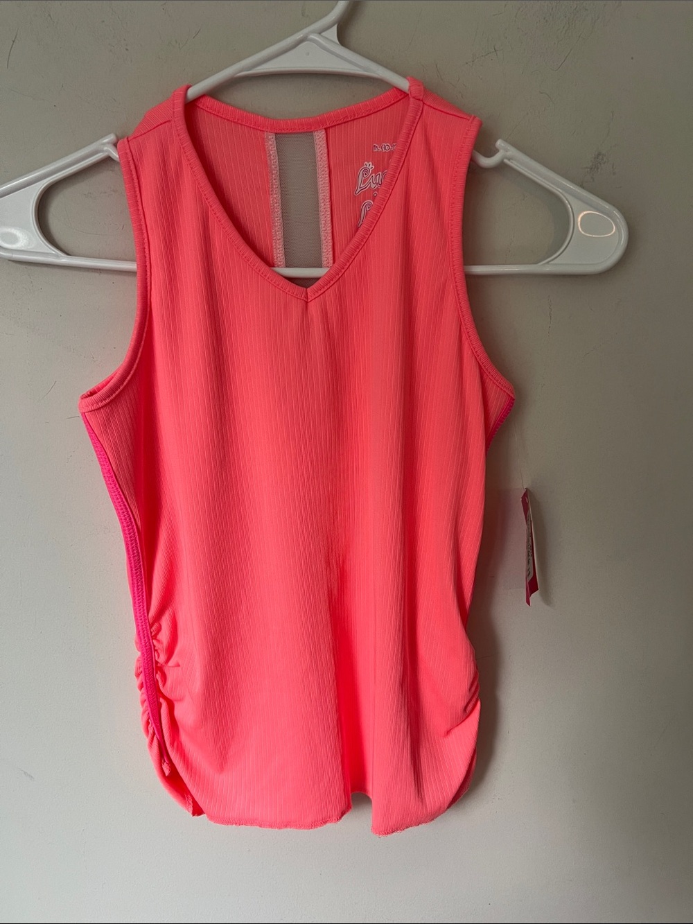 Lucky in Love Girl’s Lightweight Sleeveless Tank Tennis Top NWT Girls Medium 🔲